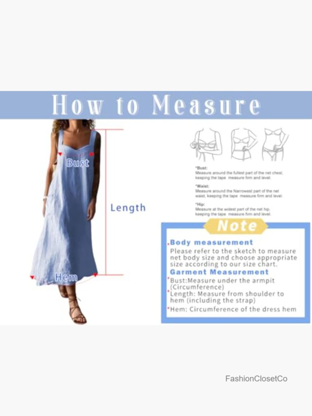 Linen Spaghetti Strap Overall Dress Midi A-Line Beach Dress with Pockets - Picture 3 of 3